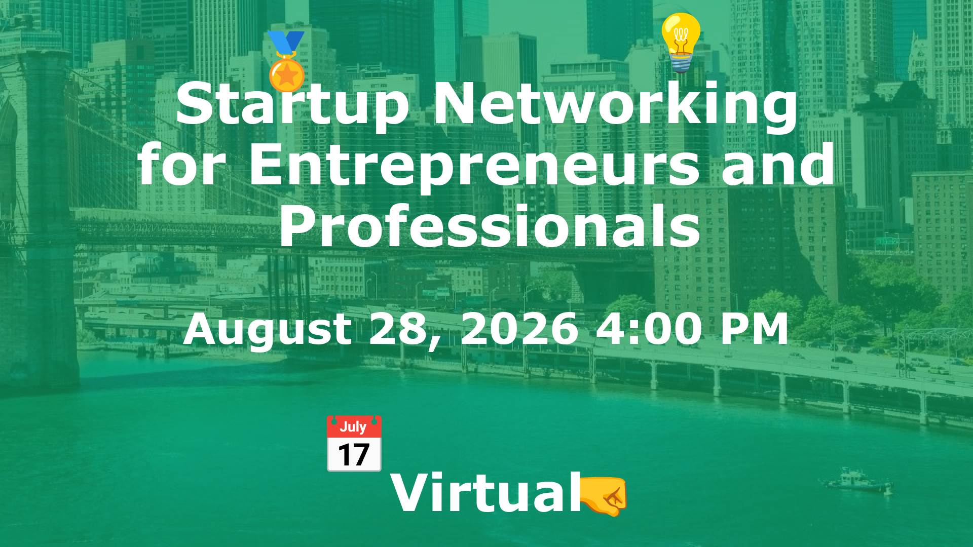 Startup Networking for Entrepreneurs and Professionals event image